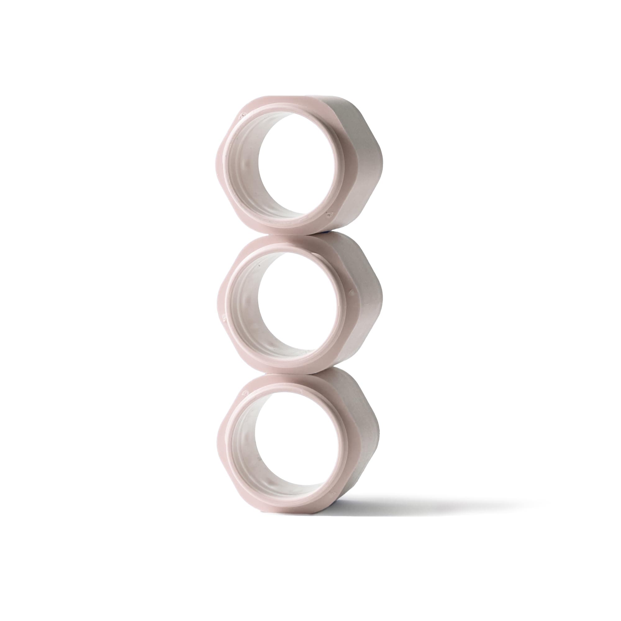 Extender - Add On to Any Flex Magnetic Containers with Lids,Extension to Travel Bottles for Toiletries - Carry On Travel Essentials For Women/Men - Adds Additional 1.43 fl oz - 3pk, Petal