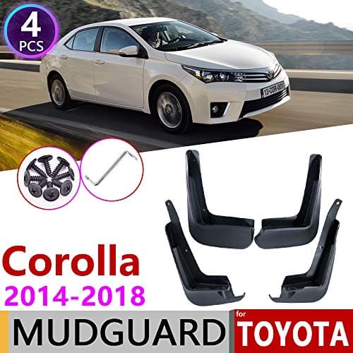 Mudguards 4pc for Toyota Corolla 2014~2018 E170 Mudguard Car Fender Fenders Splash Flap Flaps Mud Guard Mudflap Accessories 2015 2016 2017