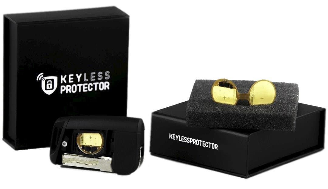 Keyless Protector– Revolutionary New Technology For Relay Attack Prevention, Keyless Car Key Signal Blocker, Keyless Entry Fob Protector, Automated and Easy To Use, Simple Installation