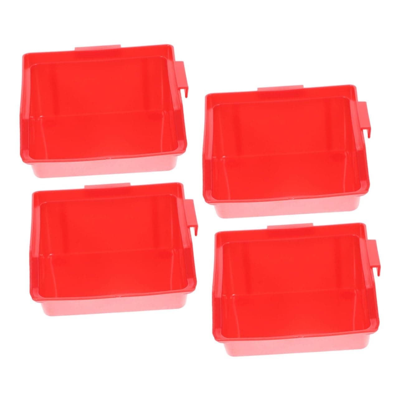 GRIRIW 4pcs Tool Organizer Warehouse Storage Bins Stacking Bins for Craft Supplies Parts Organizer