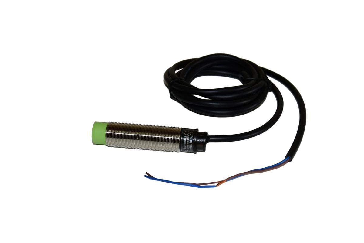 PRL18-8AO, Sensor, Inductive Prox, M18 Round Long, Non Shielded, 8mm Sensing, NO, 2 Wire, 100-240VAC