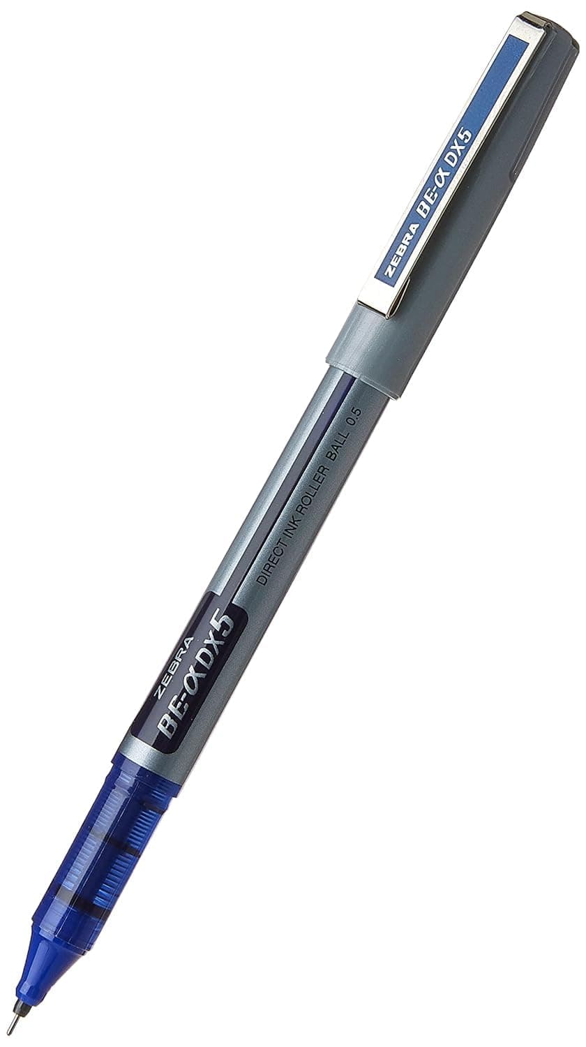 Zebra DX5 Rollerball Pen (Needle Tip 0.5mm, Blue)