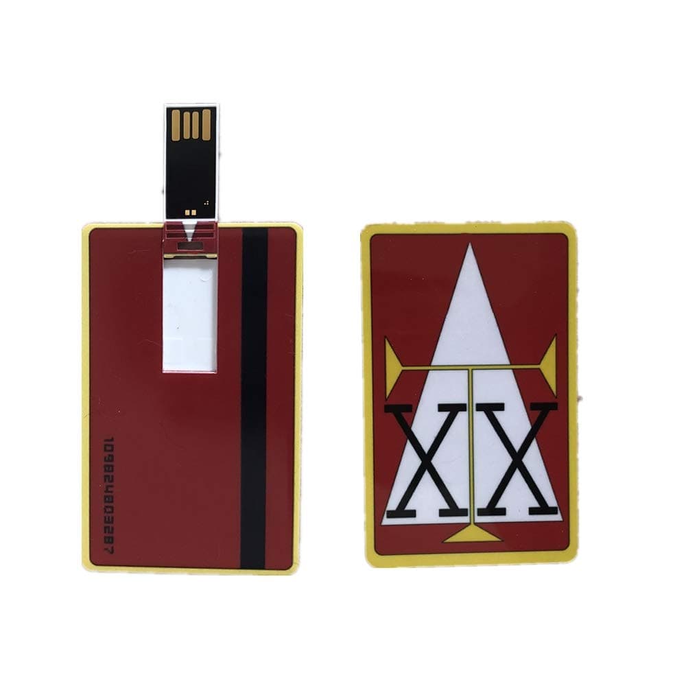 Hunter x Hunter License Card USB Stick GING Freecss Japan Anime Card USB Flash Drive(Red)