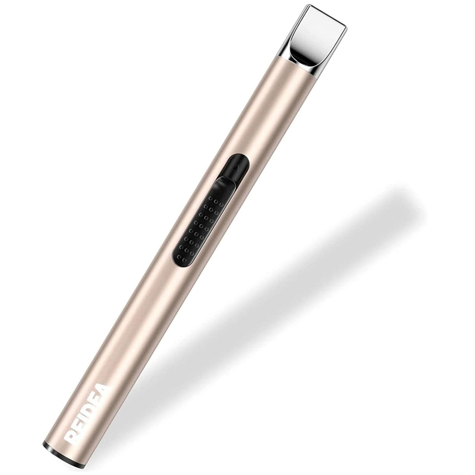 REIDEA (レイディア) 電子キャンドルライター アーク 耐風 炎が出ない USB充電式ライター 安全ボタン付き ご家庭のキッチンに シャンパンゴール...