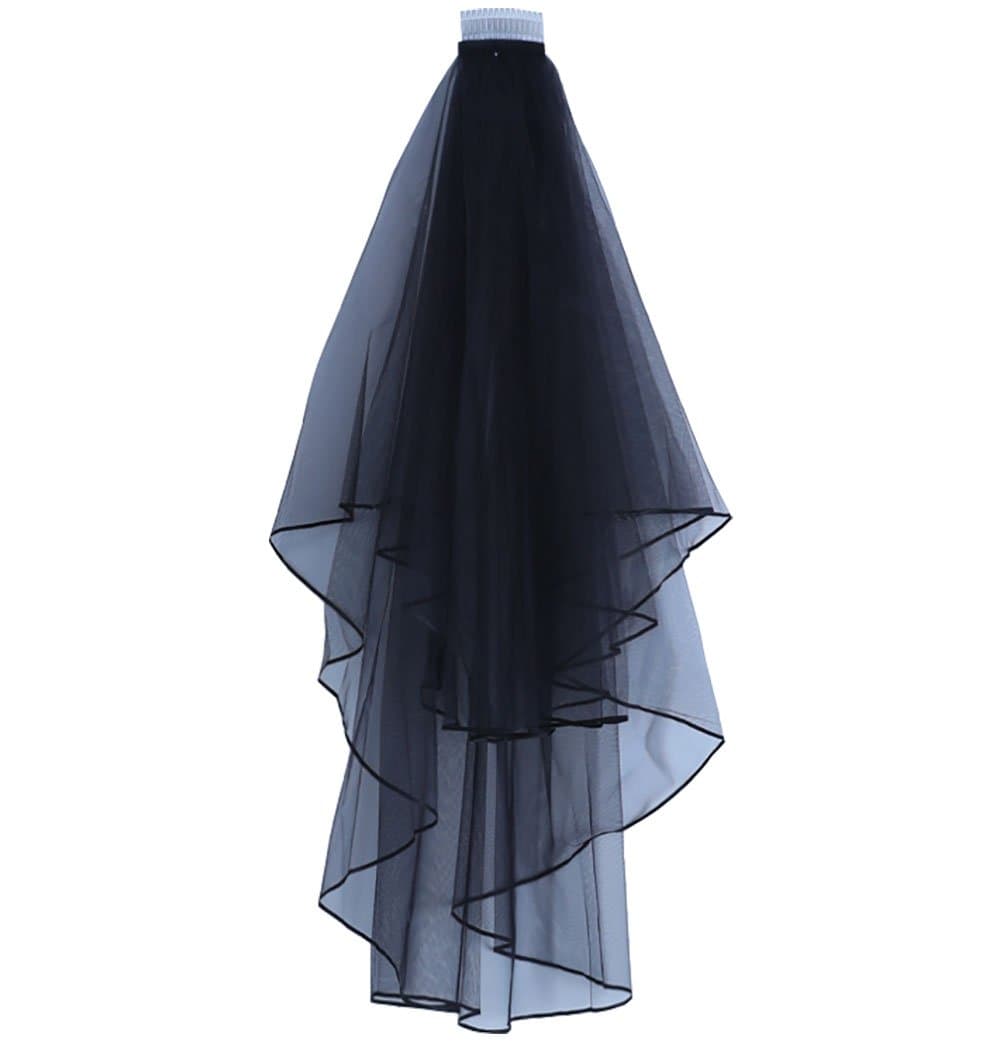 Women's Short Wedding Veils with Comb