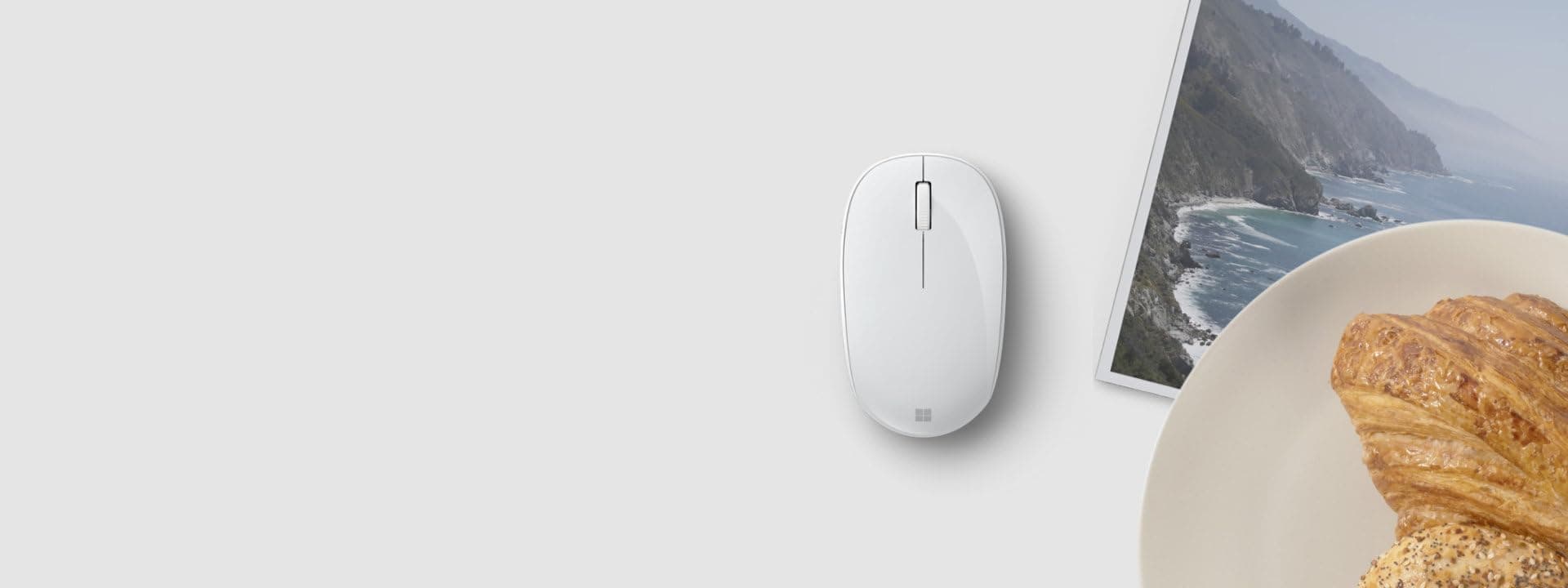 MicrosoftWireless Optical Bluetooth Mouse, Glacier - [RJN-00070]