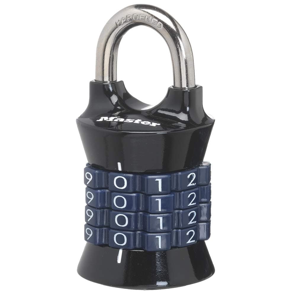 Master Lock Combination Lock, Set Your Own Combination Lock for Gym and School Lockers, Indoor Combo Padlock, Colors May Vary, 1535D