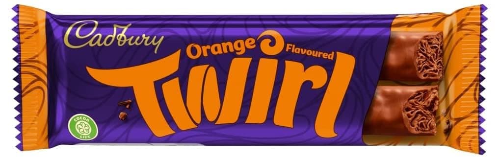 Cadbury Twirl Orange Chocolate Bar, 43 g