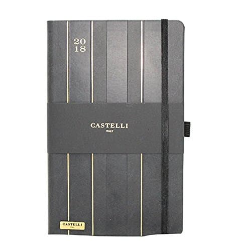 Castelli Special Edition 2018 Diary (Ivory) - 21 x 13 cm - Hard Cover - Stripes - Product Code: Q76NM