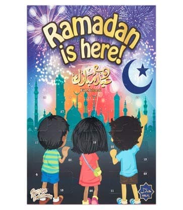 Ramadan Advent Calendar Chocolate Halal Countdown 100 Grams Eid Mubarak for Children Kids