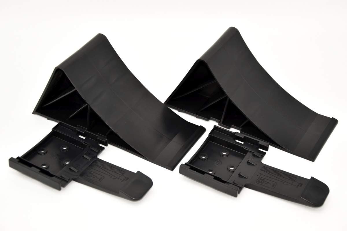 Complete Set Wheel Chocks Including 2-Piece Holder Black 1600 kg Trailer Chocks to 1.6t TÜV