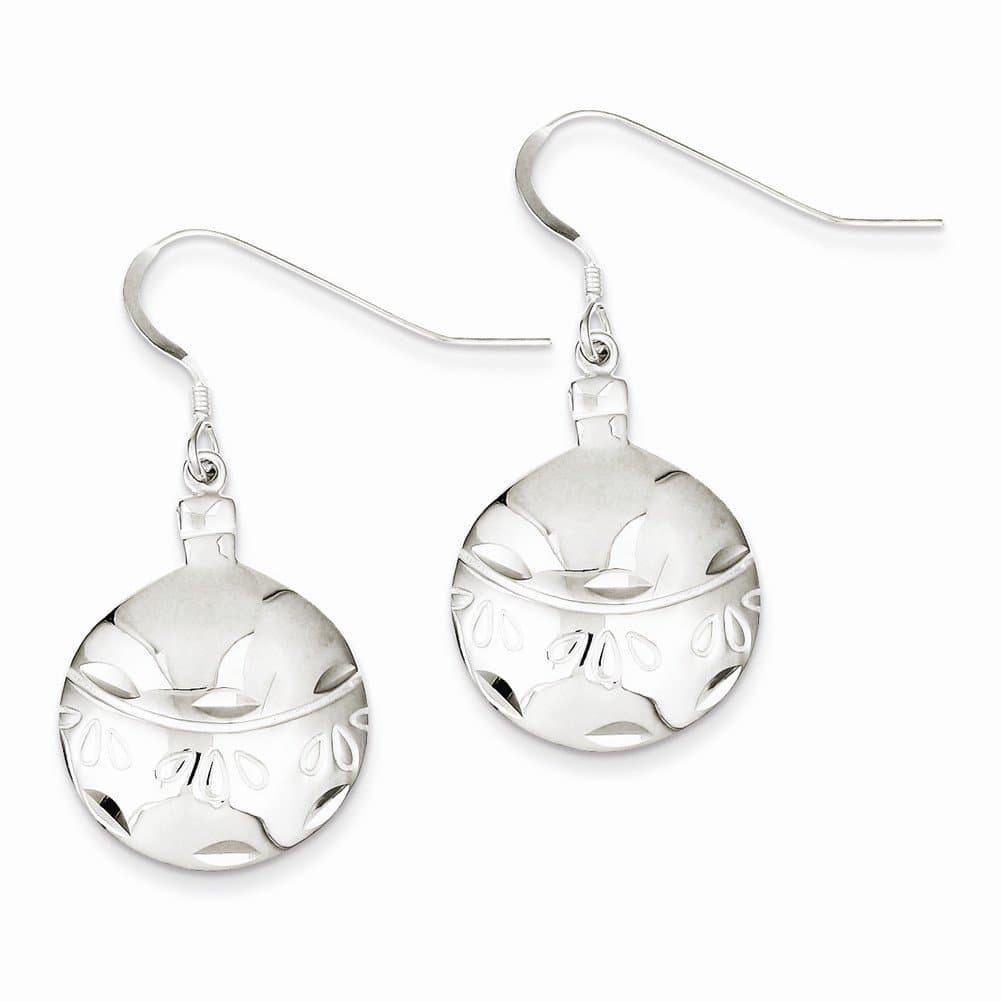 Sterling Silver Christmas Ornament Earrings
