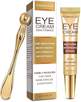 Retinol Eye Cream for Dark Circles and Puffiness, Anti Aging Eye Cream with Hyaluronic Acid and Collagen, in 2 Weeks, Lightweight Eye Cream Gel to Smooth Fine Lines and Hydrate Eye Area
