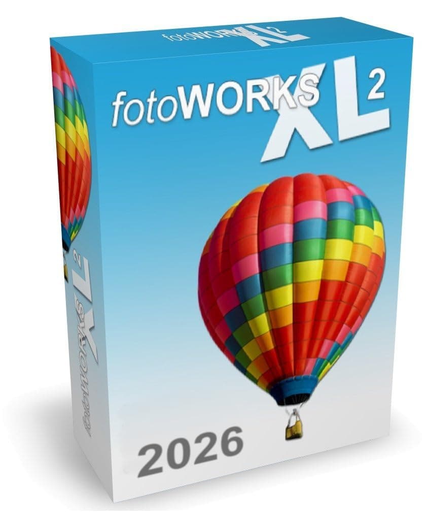 FotoWorks XL 2026 Version - Photo Editing Software for Windows 10, 11, 8 and 7 - Very Easy to Use