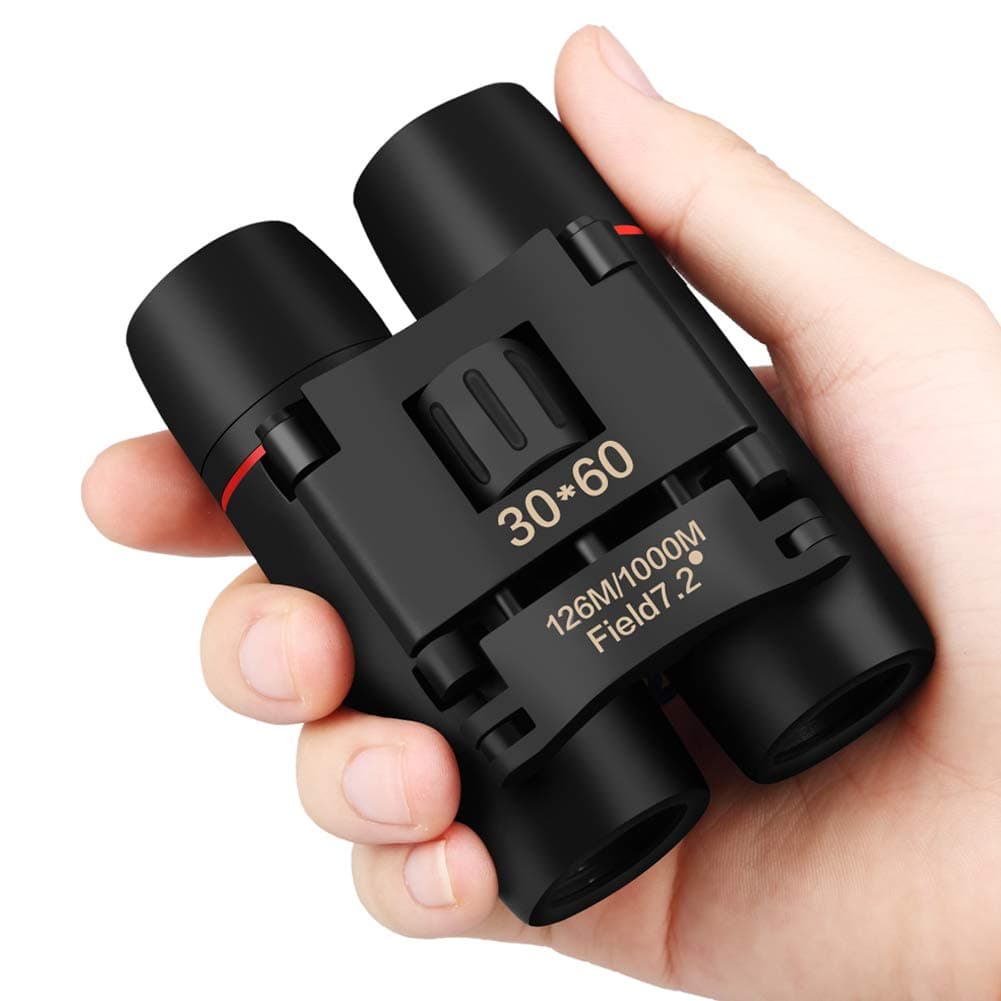 Binoculars for Adults Compact, 30 x 60 Lightweight Mini Binoculars for Kids Bird Watching Pocket Binoculars for Concerts Shows Small Binoculars Folding Binoculars for Travel Hiking Outdoor Sports