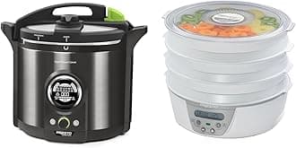 12 Qt Stainless steel Electric Pressure Canner & 06301 Dehydro Digital Electric Food Dehydrator