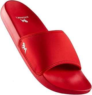 Neeman's Eco Slides for Men | Open Toe Indoor Outdoor Slippers for Boys | Natural Rubber and Recycled Materials| Anti Skid Durable | Lightweight and Comfort Flip Flops