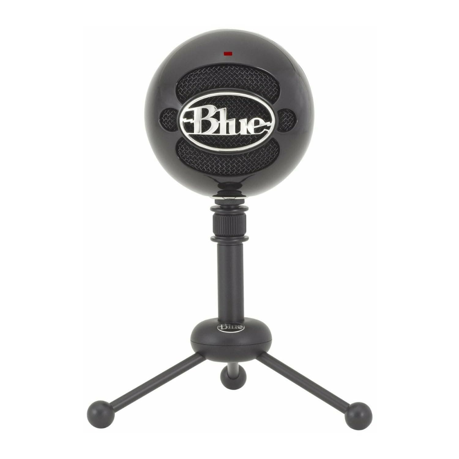 Blue Snowball USB Microphone for PC, Mac, Gaming, Recording, Streaming, Podcasting, Condenser Mic with Cardioid and Omnidirectional Pickup Patterns, Stylish Retro Design – Black