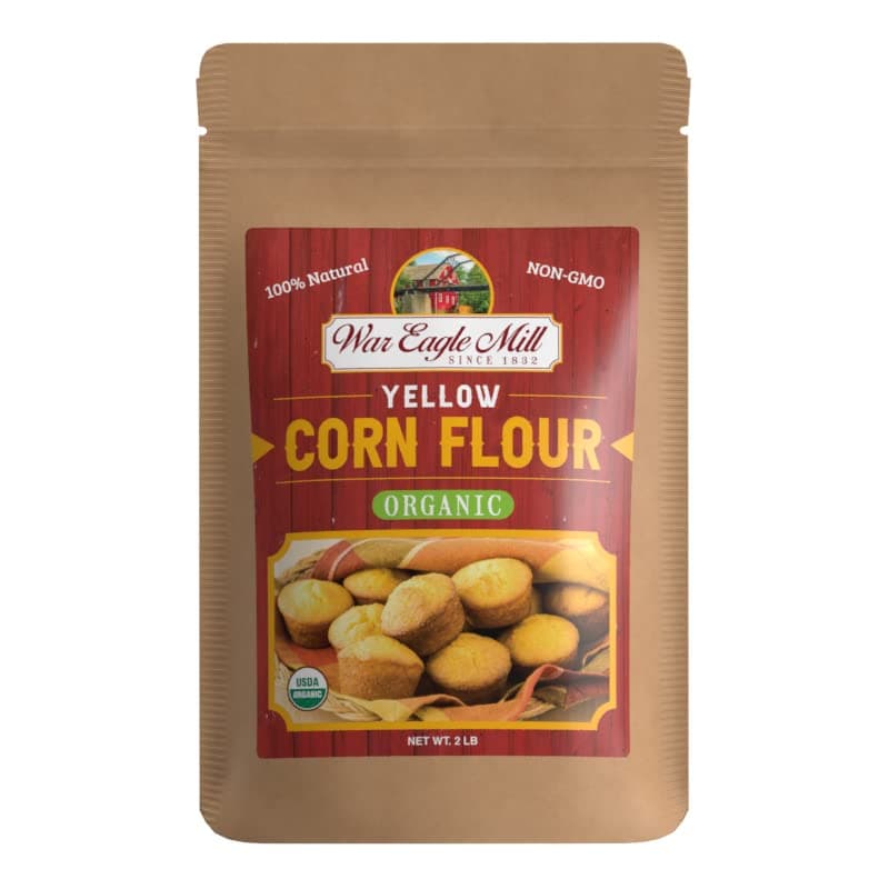 War Eagle Mill Yellow Corn Flour - Organic, non-GMO, stone-ground in the Ozarks.
