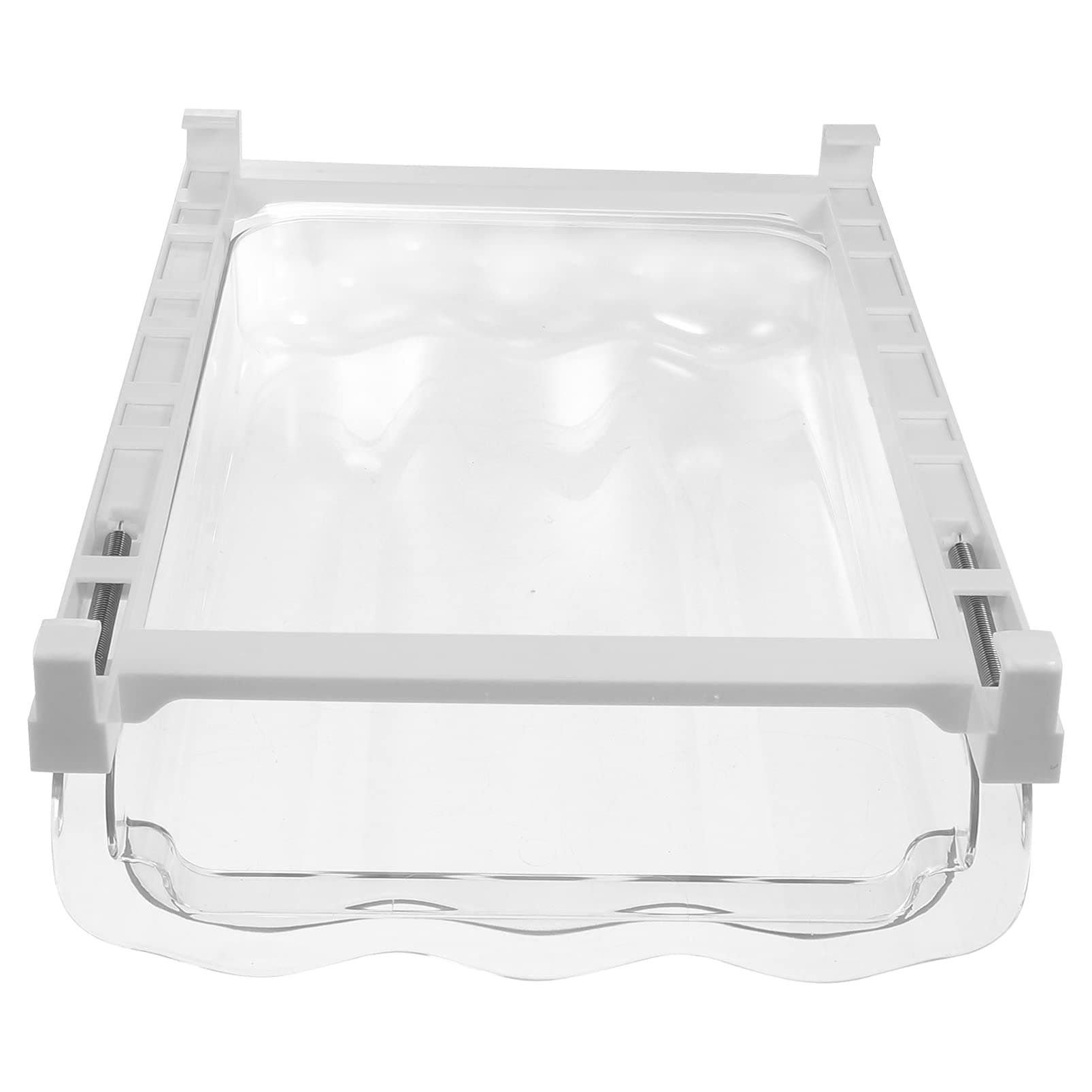 NOLITOY 1 Set Egg Storage Holder Fridge Transparent Egg Container Shelf Suspension Drawer Type Egg Box Trays Refrigerator Organizer for Kitchen Farm White