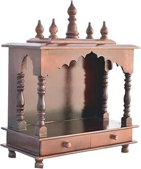 Kamdhenu art and craft Wooden Temple/Home Temple/Pooja Mandir/Pooja Mandap/Temple