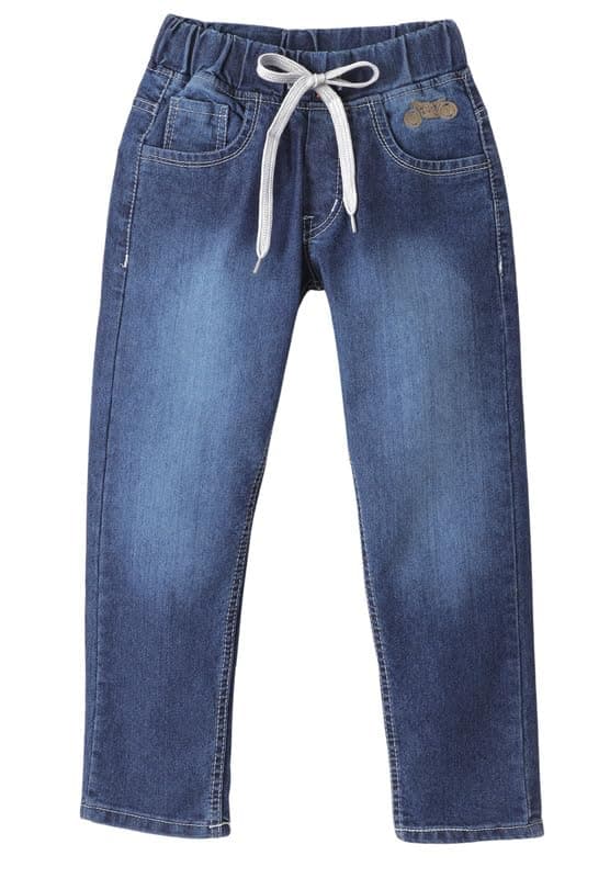 chopper clubBoys Jeans - Stretchable Pull On Denim with Drawstrings and Round Elastic Slim Fit
