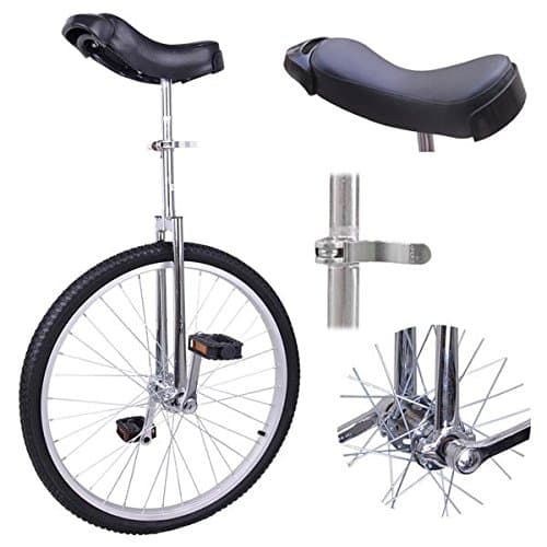 Professional 24" Inch Wheel Performance Trick Unicycle - CHROME