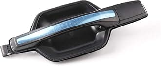 Outside Exterior Front Rear Door Handle Black with Chrome for Mitsubishi Pajero Montero MK3 2000-2006 (Rear Left)