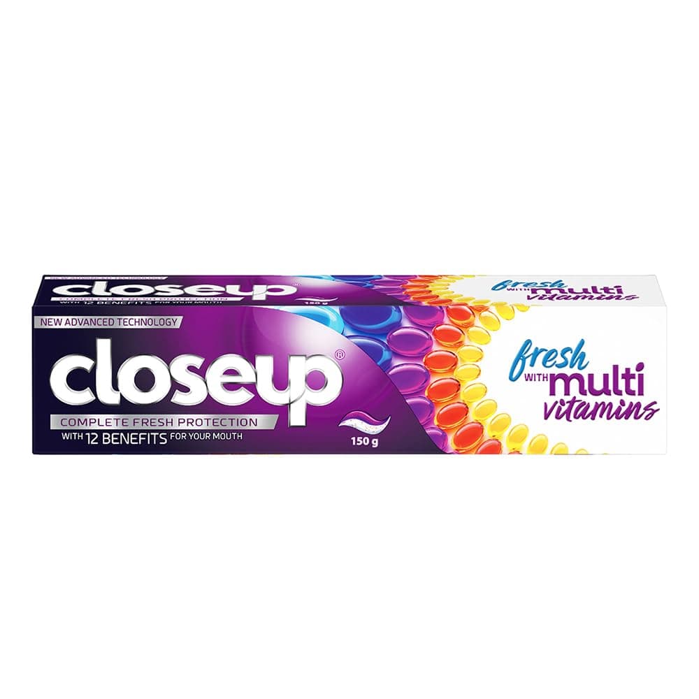Close Up Complete Fresh Protection Toothpaste| From India's No.1 Gel Toothpaste| With Multi-Vitamin Formula, Bad Breath Treatment 150 G, 1 Count