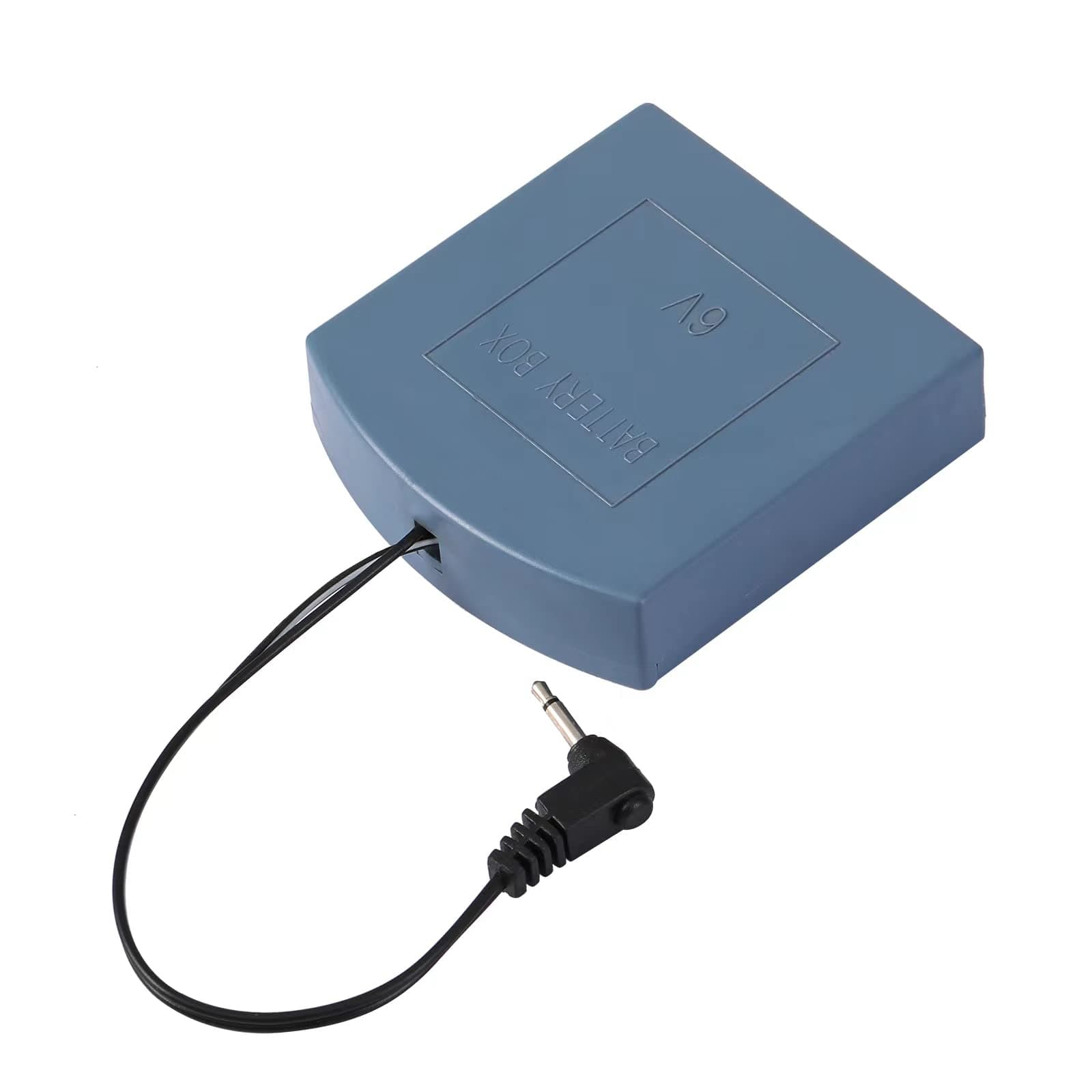 External Power Supply Box with 2.5mm and 3.5mm Jack for Some Safe Box with External Battery Supply, 4 AA Battery Holder with Wires, 6V Backup Power Source for The Safe Box