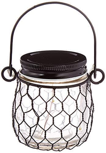 Everlasting Glow 3.75" H B/O Clear Mercury Jar Home Decor, 3.6InL x 3.6InW x 3.8InH, Black
