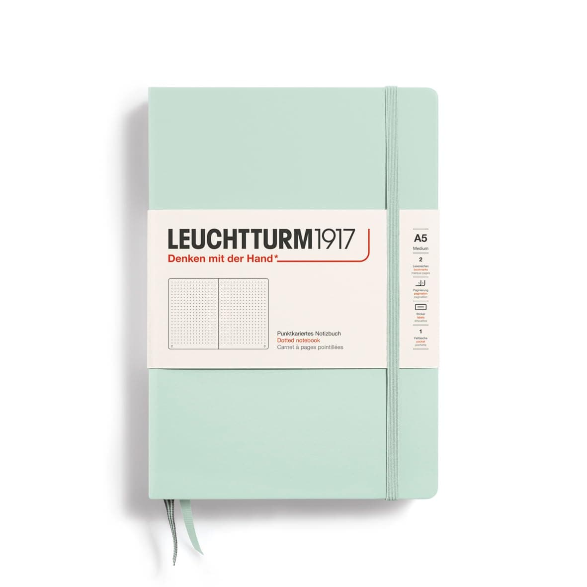LEUCHTTURM1917/Leuchturm Notebooks Medium (A5) Mint Green Medium (A5) Dot 367259