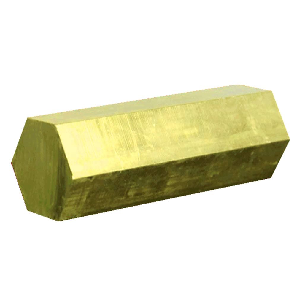 Brass Rod Hex Solid Rod Lathe Bar Stock, Perfect for Various Shaft, Miniature Axle, Model Plane, Model Ship, Model Cars Long 200Mm/197.87Inch 1Pcs,Opposite side length:27mm