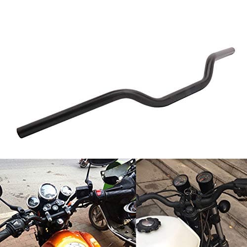 AnXin 1" 25MM Drag Handlebars Tracker Handle Bars Universal for Sportster XL 883 1200 Bobber Custom Chopper Softail Dyna Euro Style Black
