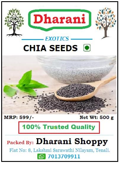 Dharani Chia Seeds - Exotics - Clean & Sortex - 500 g