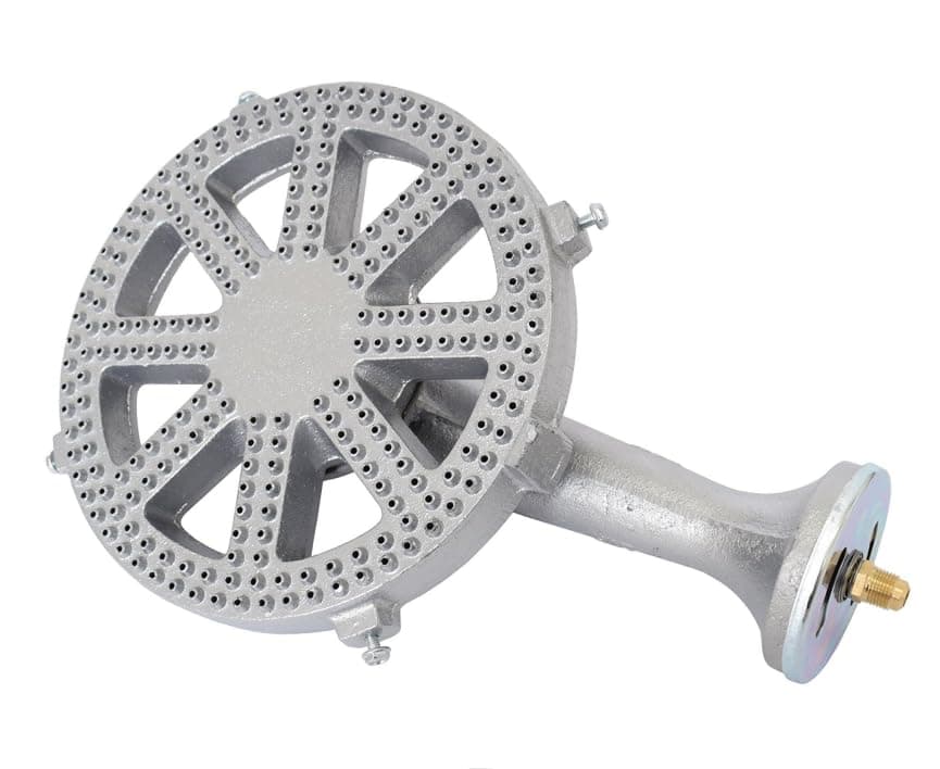 Cast Iron Propane Burner Head with Brass Fitting Orifice (SH16-DIY Burner)