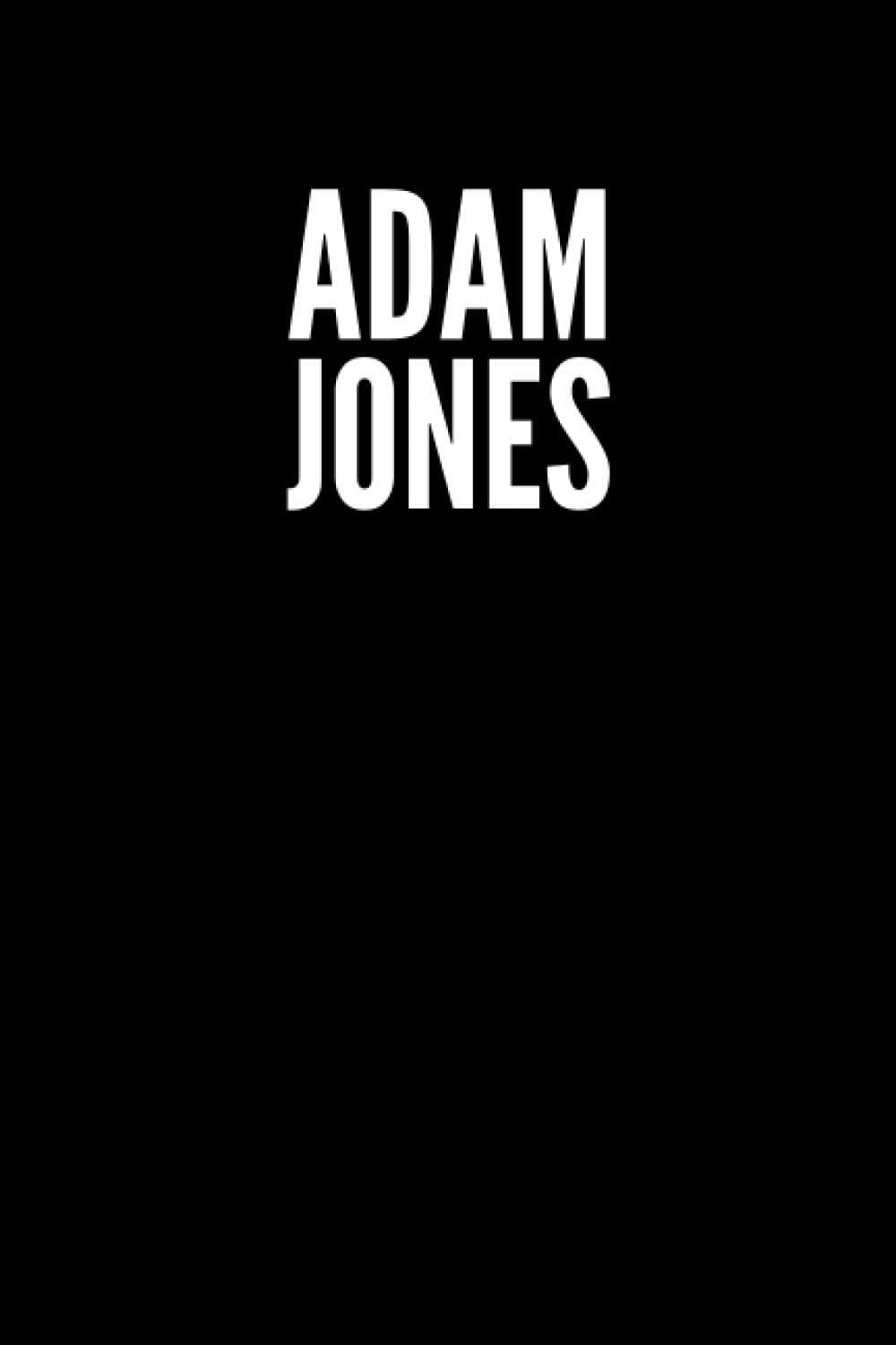 Adam Jones Blank Lined Journal Notebook custom gift: minimalistic Cover design, 6 x 9 inches, 100 pages, white Paper (Black and white, Ruled)