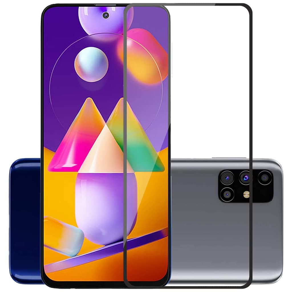 Inktree Tempered Glass Screen Protector For Samsung Galaxy M31s with Edge to Edge Coverage and Easy Installation kit, Pack of 1