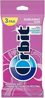 Orbit, Bubblemint Sugarfree Gum, 42 ct