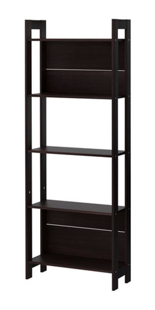 LAIVA Home Office Bookcase Storage Unit - Black/Brown