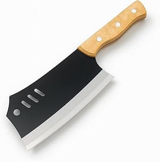 Machado 11.4" Handmade Serbian Forged Butcher Hunters Meat Cleaver Kitchen Knife | Chopper Bone Cutting Knives - German Stainless Steel - for Home Kitchen Restaurant Outdoor BBQ Camping and Gifting
