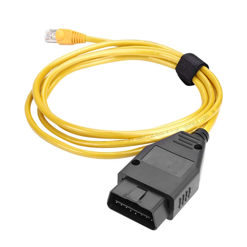 OBD to Ethernet Cable, ENET RJ45 Cable ethernet Connector Tools,OBDII OBD2 Interface Cable Coding F-Series