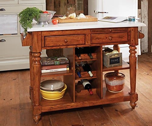 Carrara Marble Kitchen Island- Cannot Be Shipped Via Rush Delivery