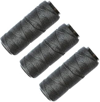 3 Rolls Sewing Threads Using for Hand Sewing,Hair Extensions,Making Wigs DIY and So On (Black)