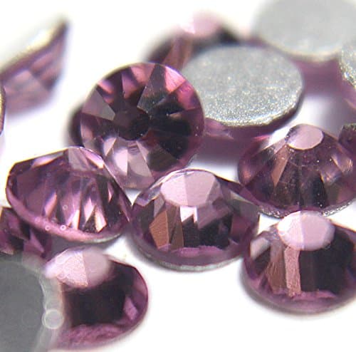 2 Gross Light Amethyst Flat Back Machine Cut Rhinestones SS30 (6mm) (288 Pcs)