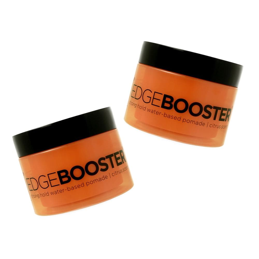 (2Pack) Style Factor Edge Booster Strong Hold Water-Based Pomade 3.38oz (Citrus)