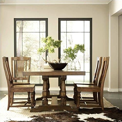 Newburgh 5 Piece Dining Table Set in Antique Ginger