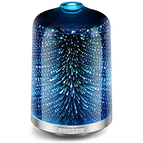 Essential Oil Diffuser 3D Glass Galaxy 250ml Diffuser Oil Humidifier Automatically Turns Off waterless Home Office Yoga Spa Baby