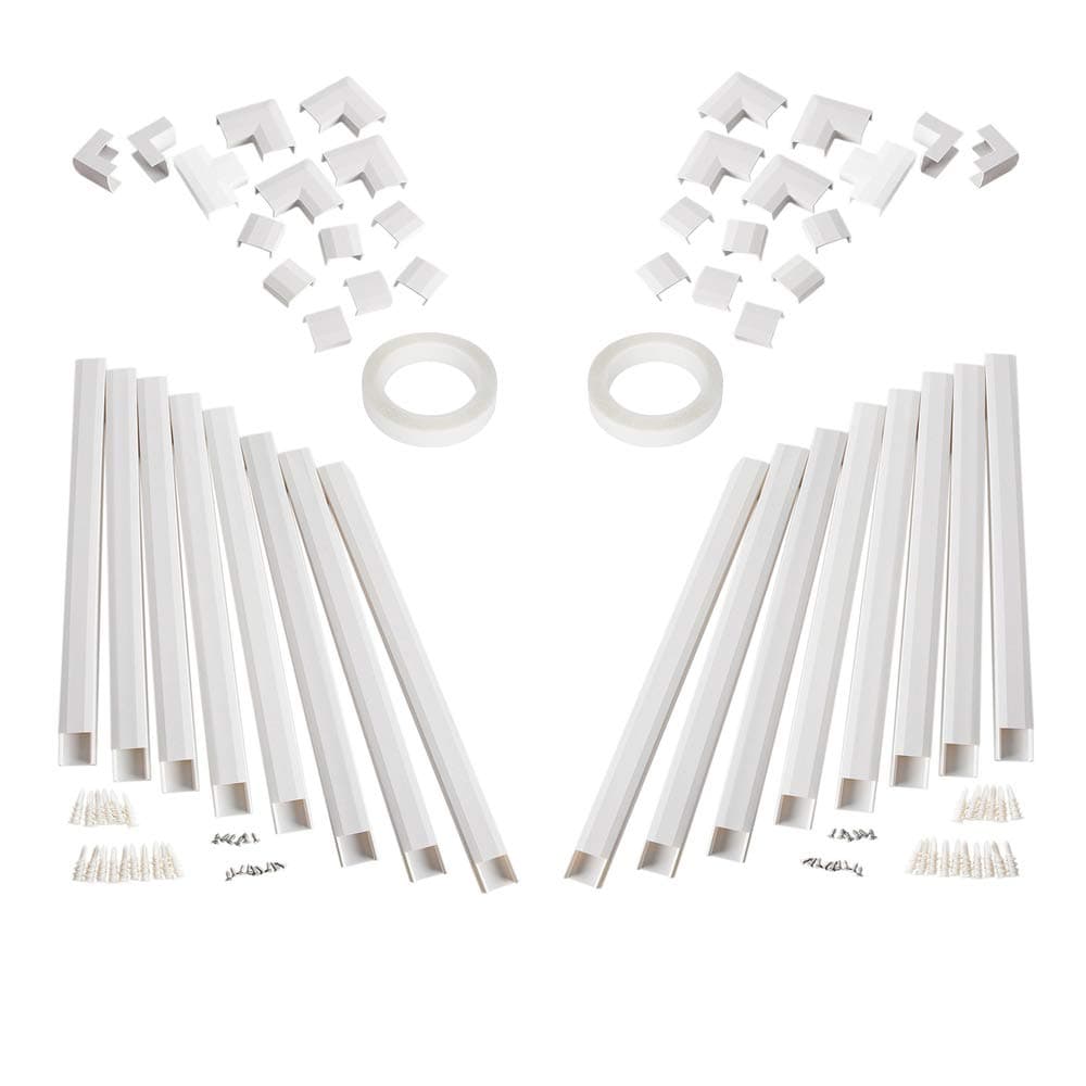 Cable Cover - 2 Pack - CMC-02 Cord Hider on Wall - 250in Cable Hider for Mount TV - Upgrade Cable Concealer for Home Office Cable Managemen - 16X L15.7in, W1.18 H0.6in