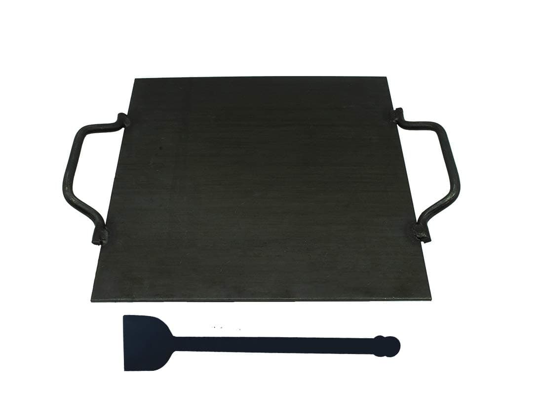 naksha Iron Square tawa 30cm*30cm, Black